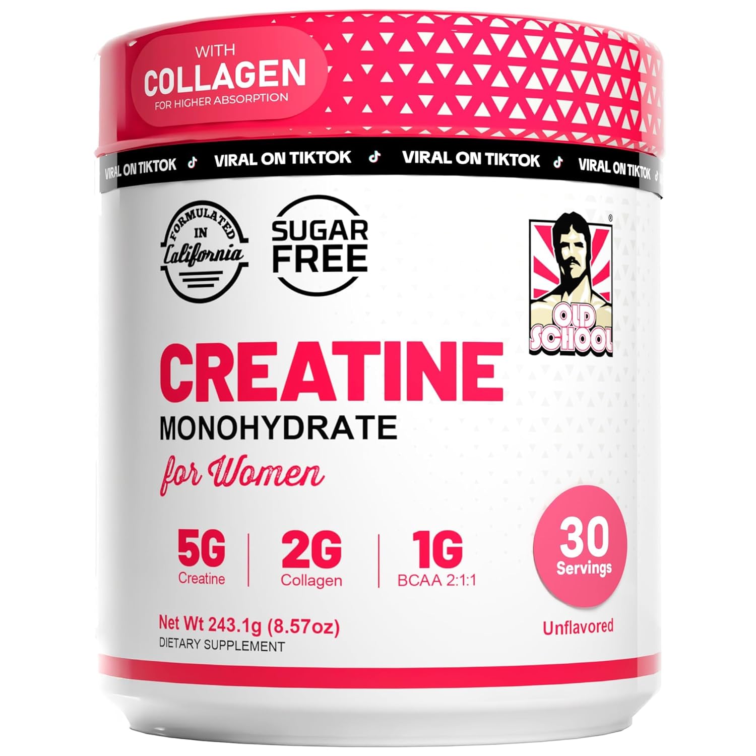 Creatina Monohidratada For Women OldSchool – Energía, Fuerza y Resultados Reales