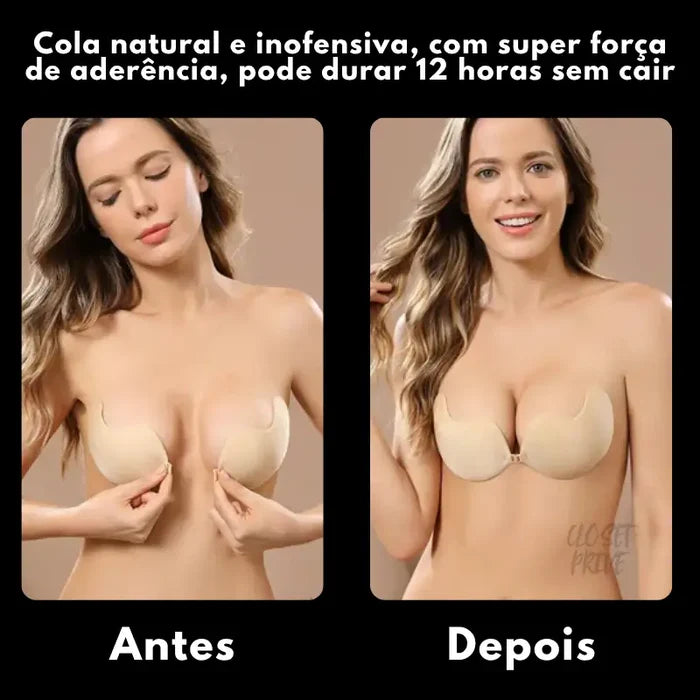 Brasier Invisible de Silicona – Comodidad y Soporte sin Tirantes